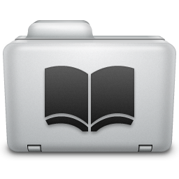Noir Library Folder Icon 256x256 png